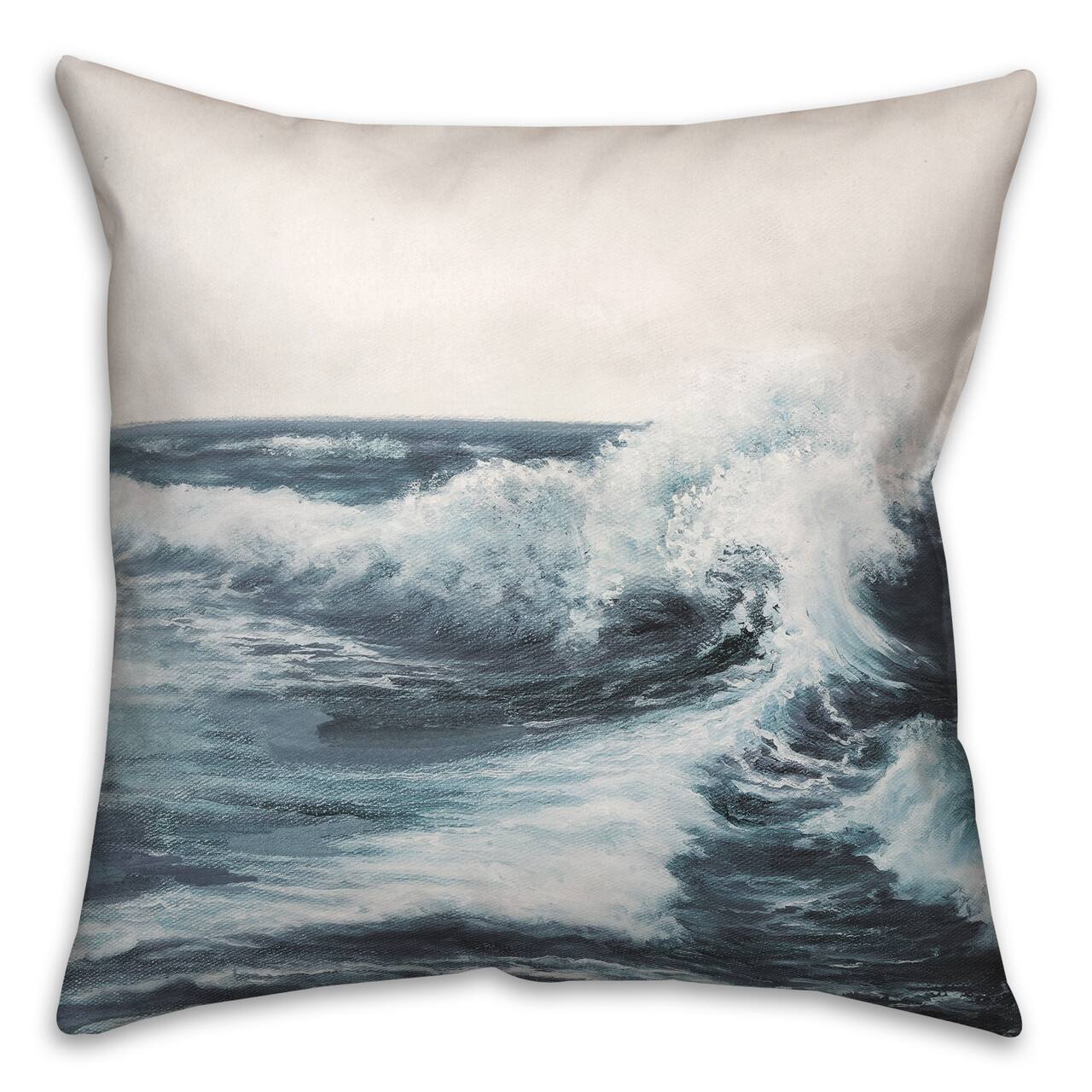 Crashing Waves 18" x 18" Indoor / Outdoor Pillow